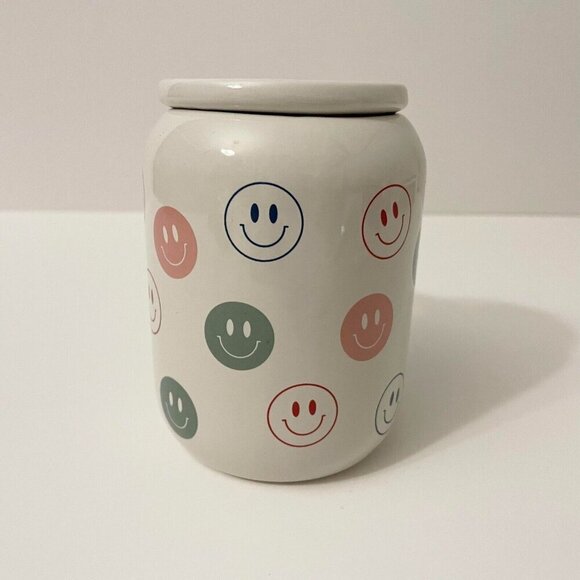 Sunday Morning Ceramics Happy Face Mug Pop Can Style Lid - Picture 4 of 16